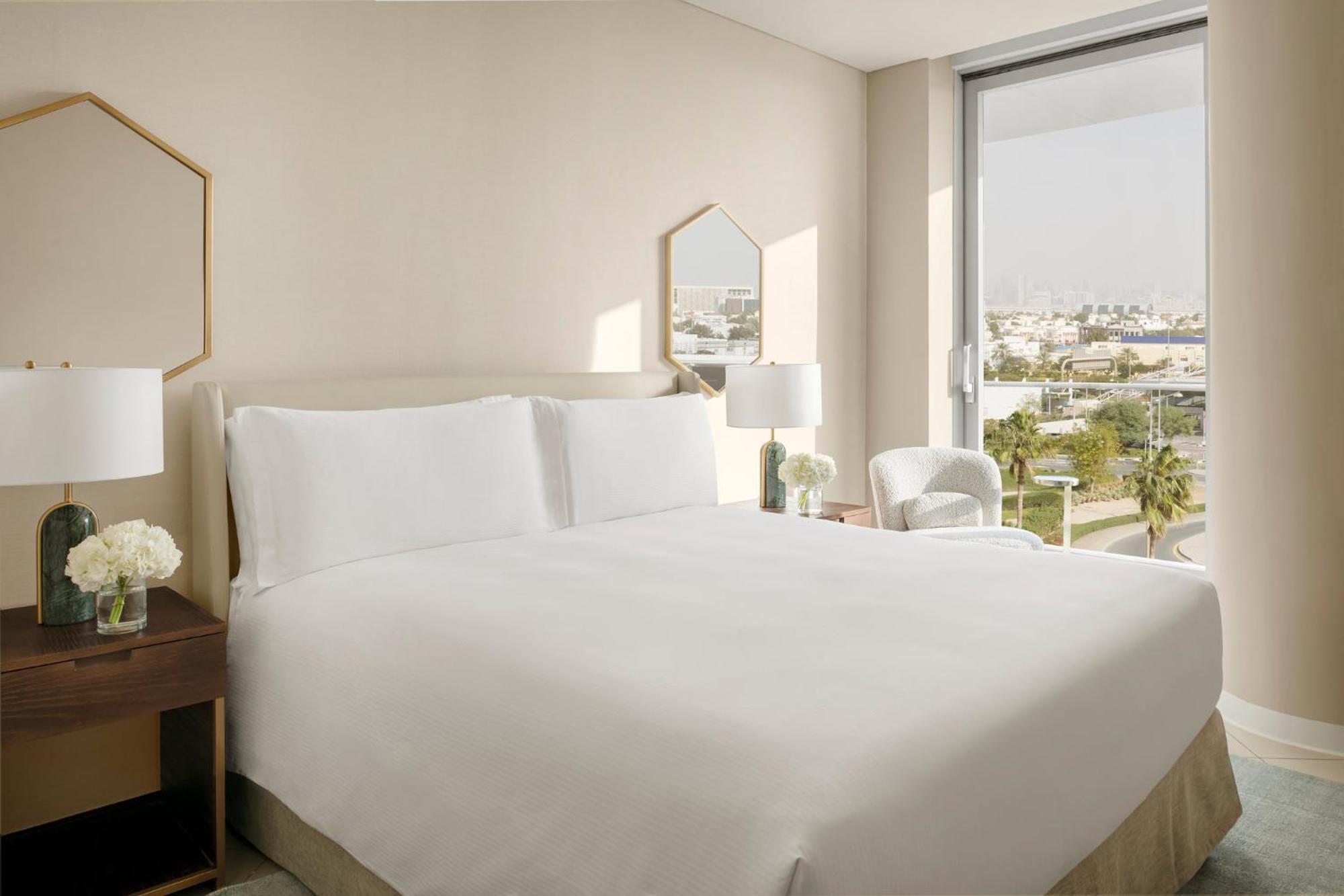 인터컨티넨탈 레지던스 스위트 두바이 페스티벌 시티 외부 사진 A bedroom at The West Hollywood Edition