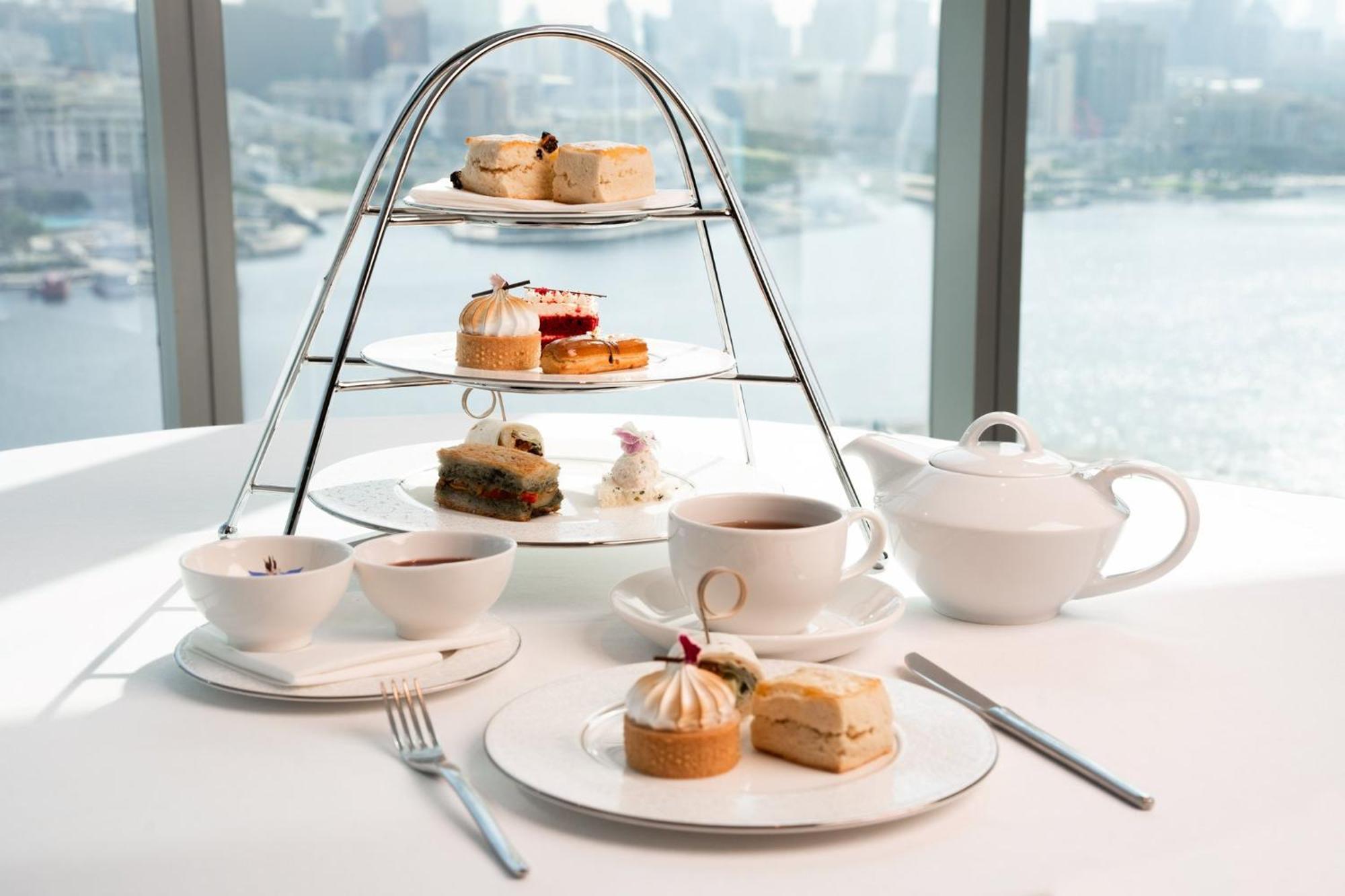 인터컨티넨탈 레지던스 스위트 두바이 페스티벌 시티 외부 사진 Afternoon tea at the InterContinental Hotel, Sydney