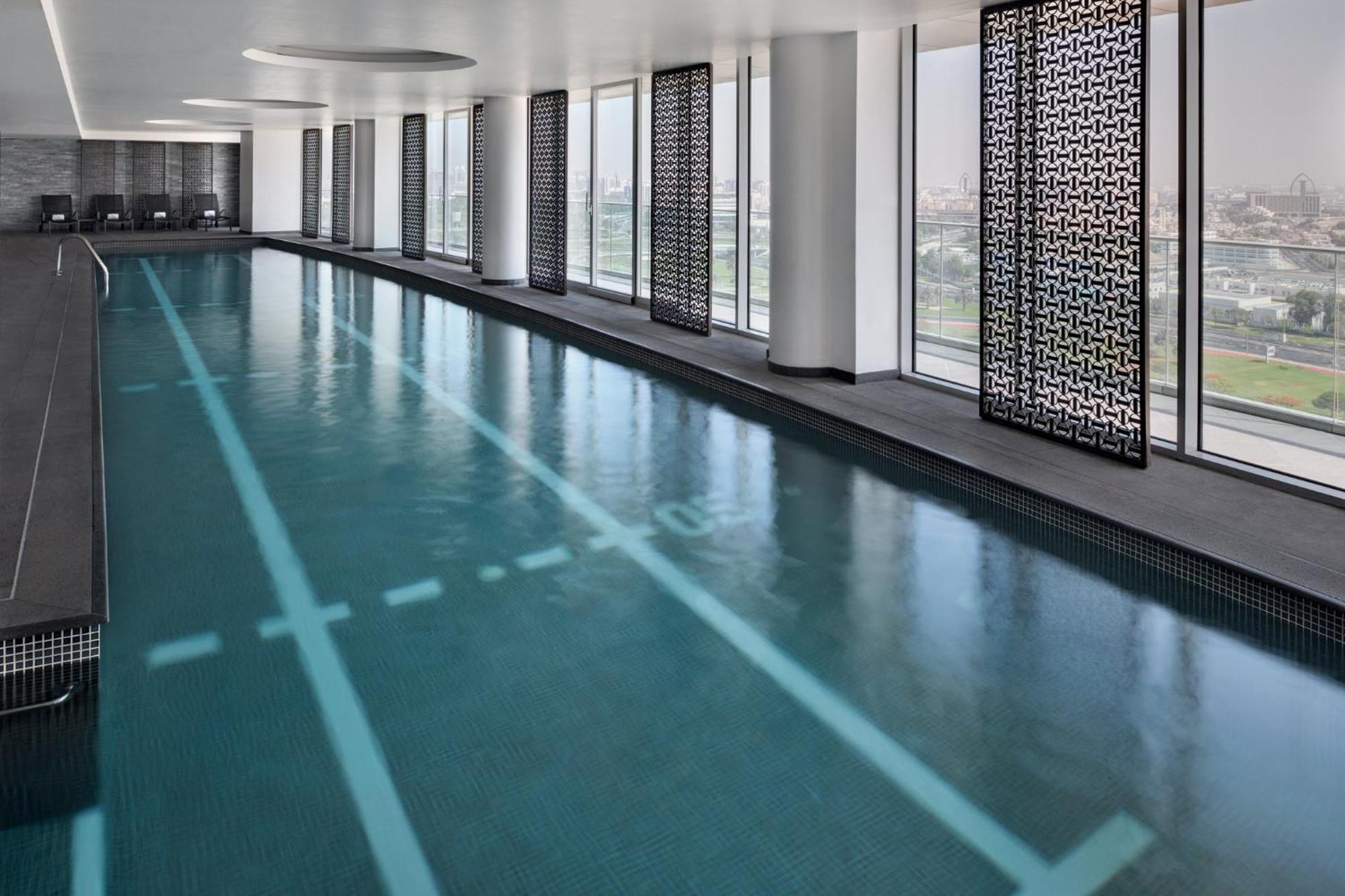 인터컨티넨탈 레지던스 스위트 두바이 페스티벌 시티 외부 사진 The pool at the Address Downtown Dubai